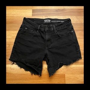 LEVI’s Black Jean Cutoff Shorts